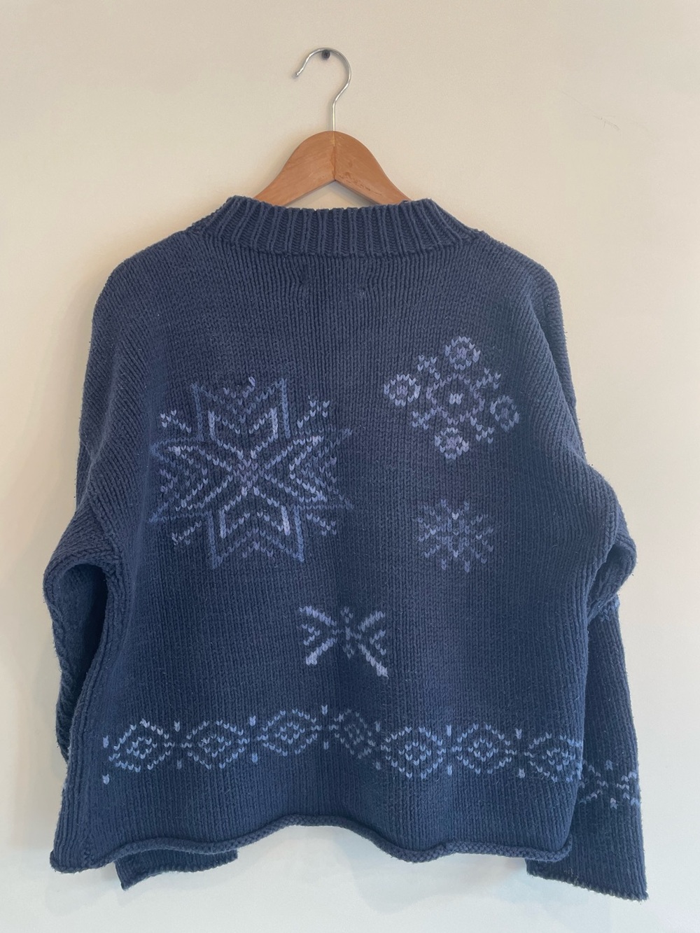 Vintage Whimsical Knit Cotton Sweater - Picture 3 of 8